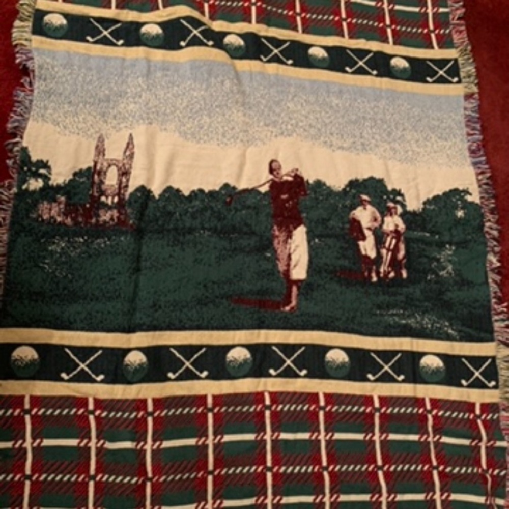 Golf blanket at Andrews